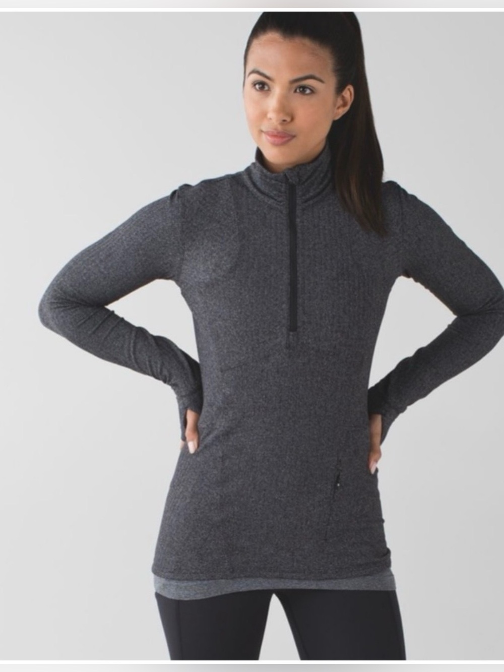 Lululemon houndstooth 1/2 zip
